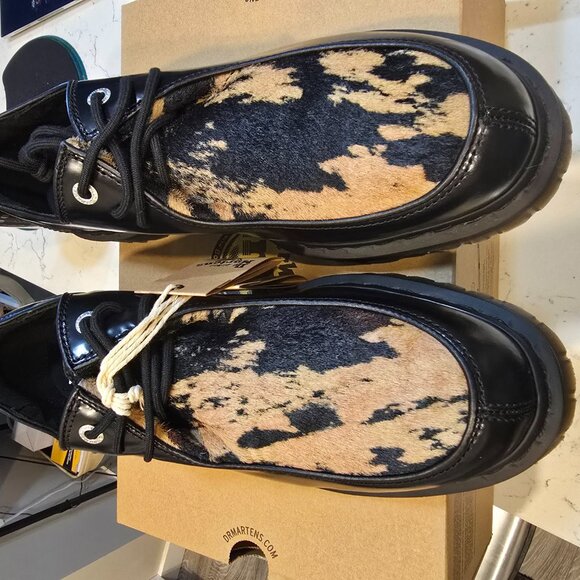 Doc Martens Zeffir 3i Bex Buttero Hair/Leather Oxfords Women's Size 9 Mens 8 NEW - Picture 5 of 11